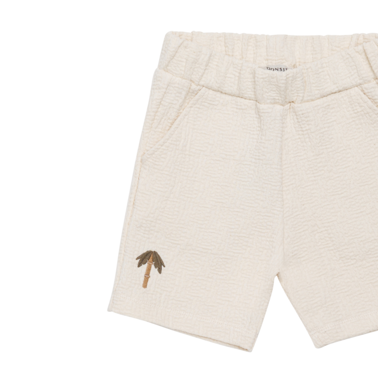 Donsje Amsterdam Ithri Shorts Palm Tree - Warm White