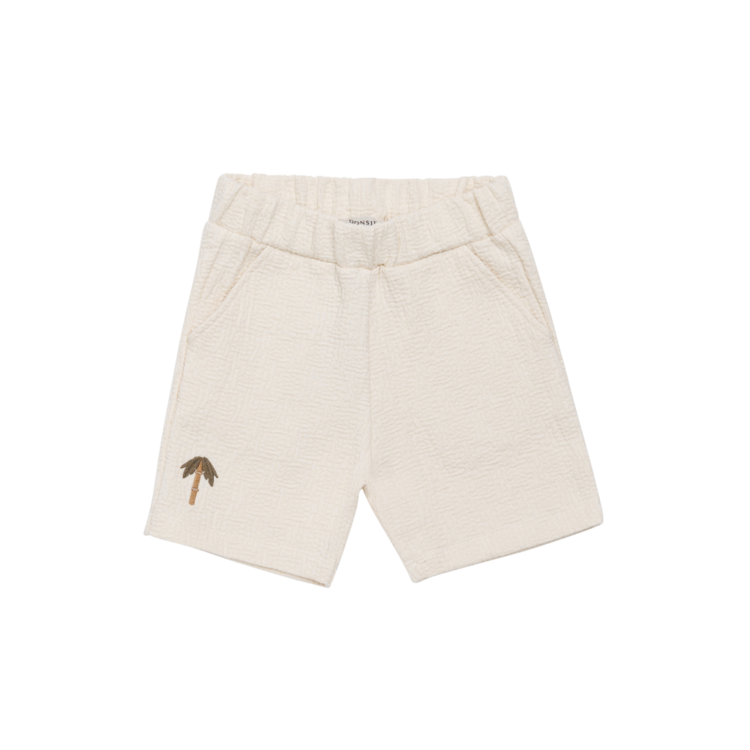 Donsje Amsterdam Ithri Shorts Palm Tree - Warm White