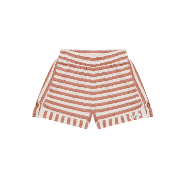 Donsje Amsterdam Kaatio Shorts - Rust/White Striped