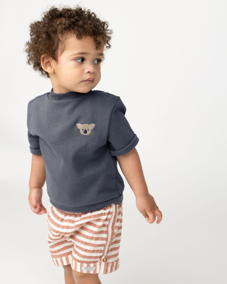 Donsje Amsterdam Kaatio Shorts - Rust/White Striped