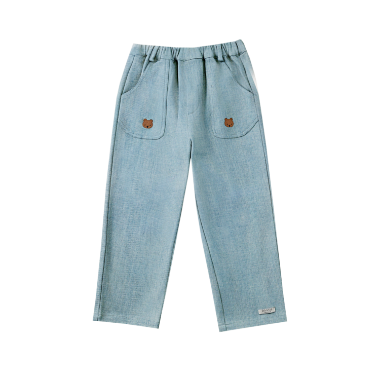 Donsje Amsterdam Kassim Denim Trousers Bear - Ice Blue
