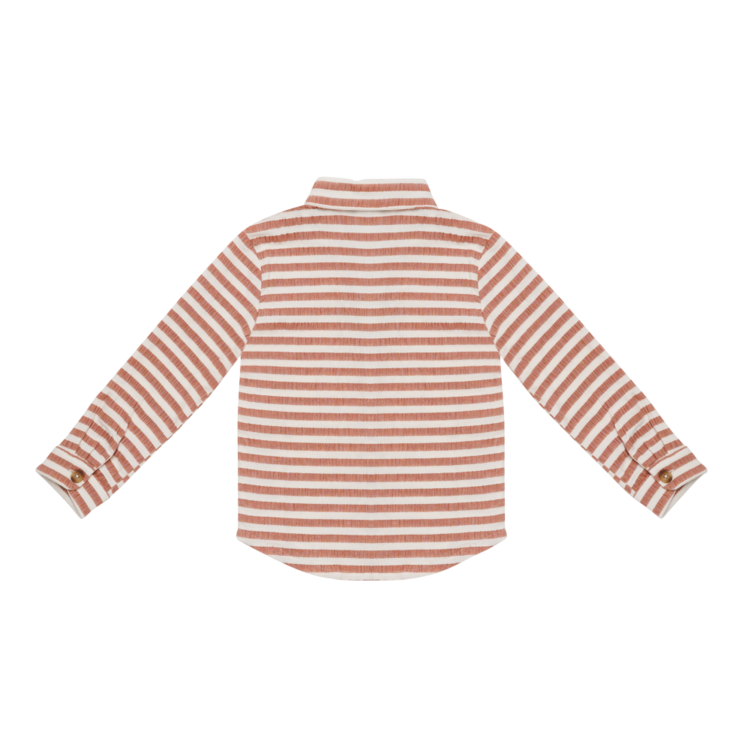 Donsje Amsterdam Leom Shirt - Rust/White Striped