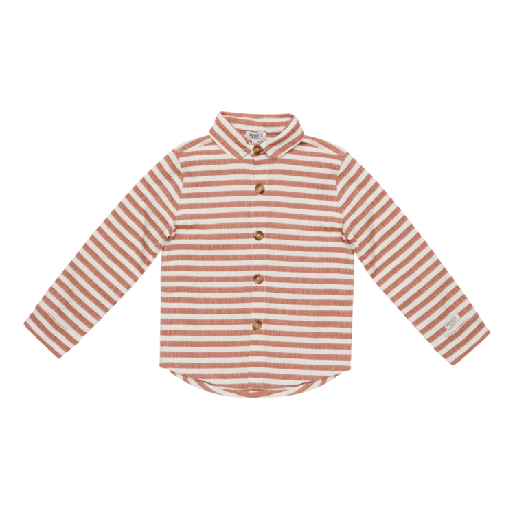 Donsje Amsterdam Leom Shirt - Rust/White Striped