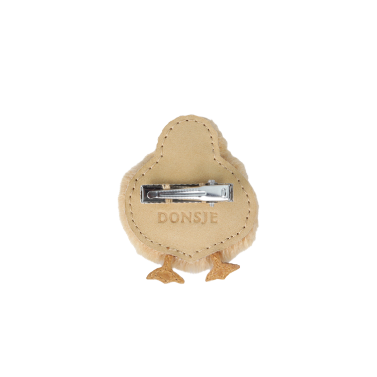 Donsje Amsterdam Lipu Klem Duckling - Camel Soft Faux Fur