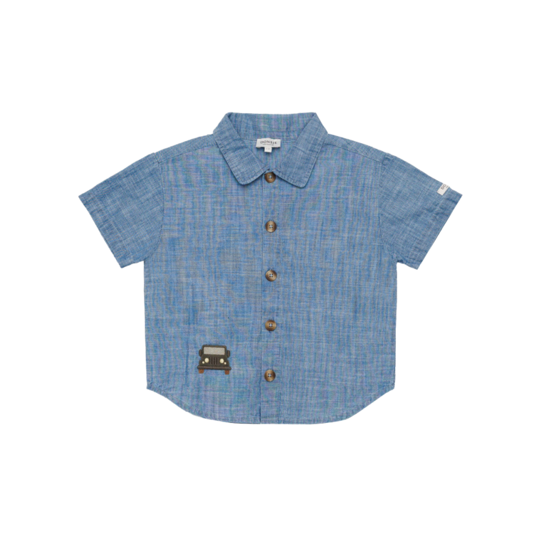 Donsje Amsterdam Ludon Shirt Jeep - Sky Blue