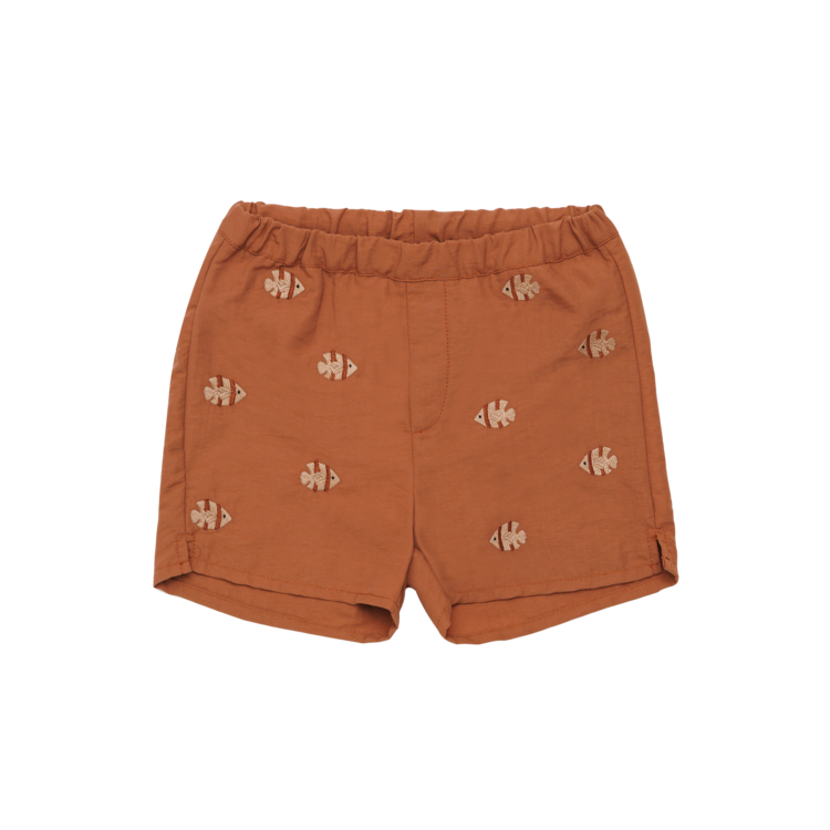 Donsje Amsterdam Wangu Swim Shorts Moonfishes - Rust