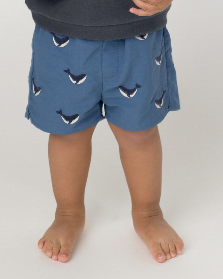 Donsje Amsterdam Wangu Swim Shorts Whales - Royal Blue