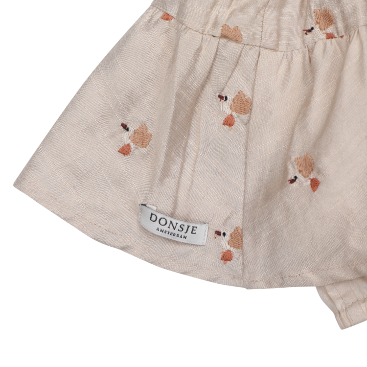 Donsje Amsterdam Ysa Skirt Hummingbirds - Soft Taupe
