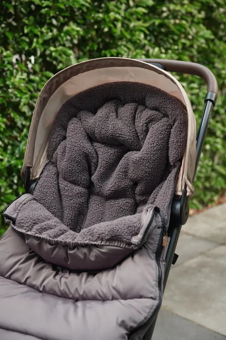 Jollein Footmuff for Buggy/Stroller - Puffed Grey