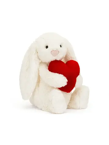 Jellycat Limited Bashful Red Love Heart Bunny