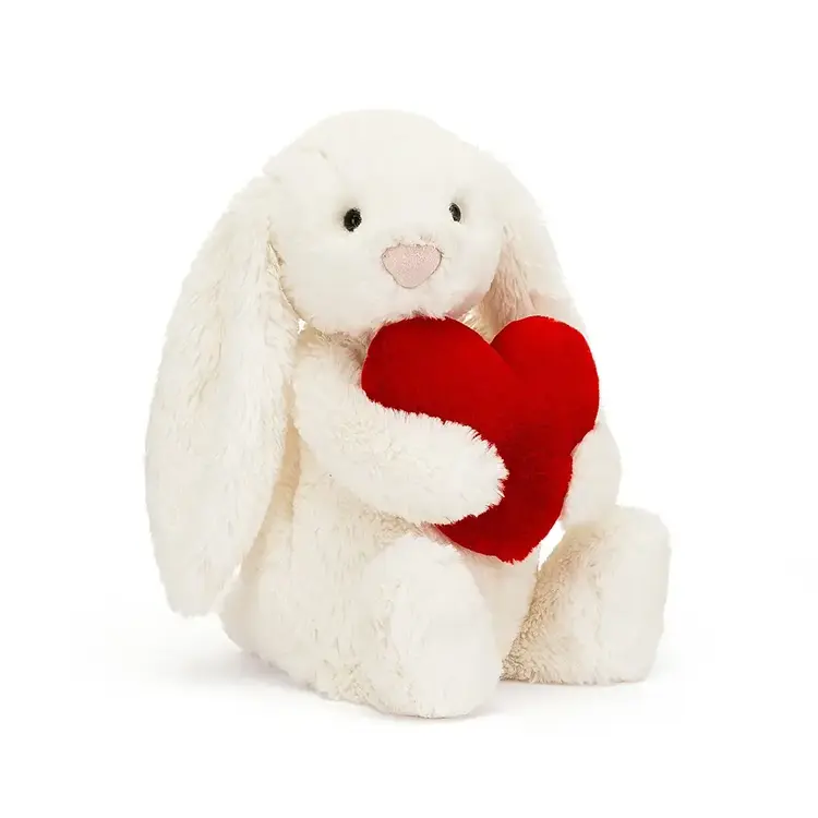 Jellycat Limited Bashful Red Love Heart Bunny