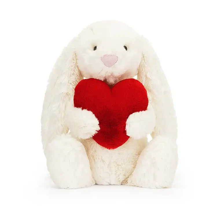 Jellycat Limited Bashful Red Love Heart Bunny