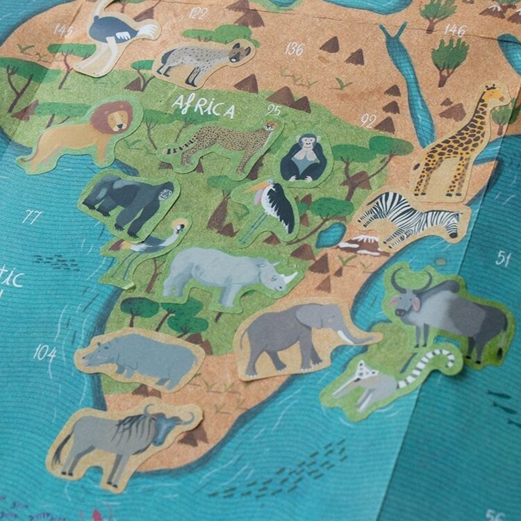Londji Activity - Animal World Poster & Stickers