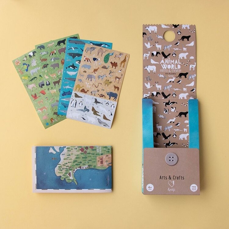 Londji Activity - Animal World Poster & Stickers