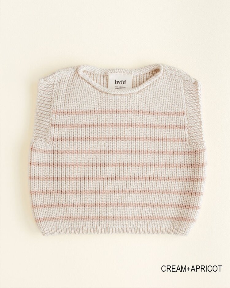 Hvid Vest Harvey - Cream/Apricot