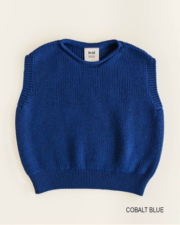 Hvid Vest Harvey - Cobalt Blue