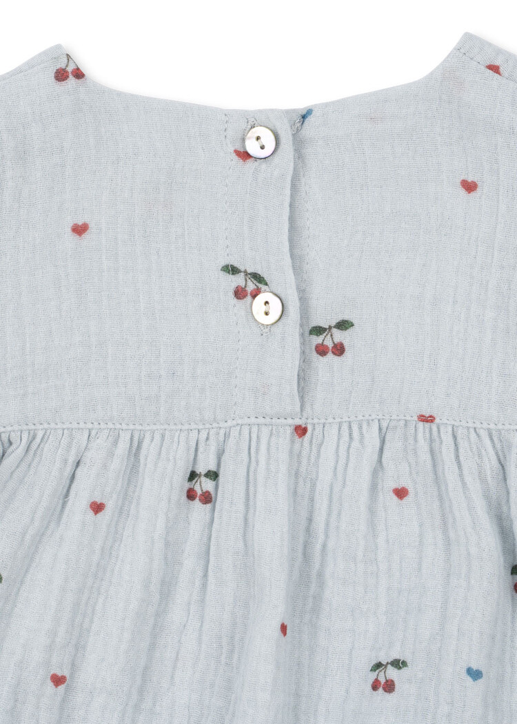 Konges Sløjd Coco Romper - Cherry Blue Coeur