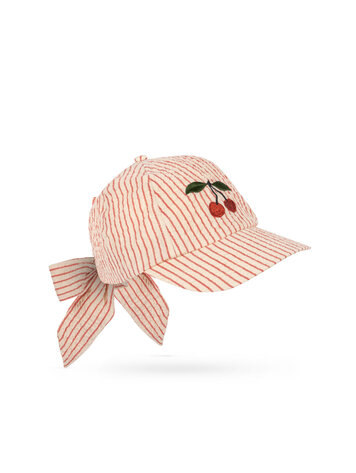 Konges Sløjd Ellie Bow Cap - Amour Stripe