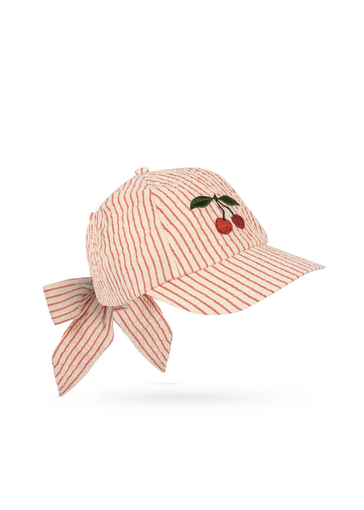 Konges Sløjd Ellie Bow Cap - Amour Stripe