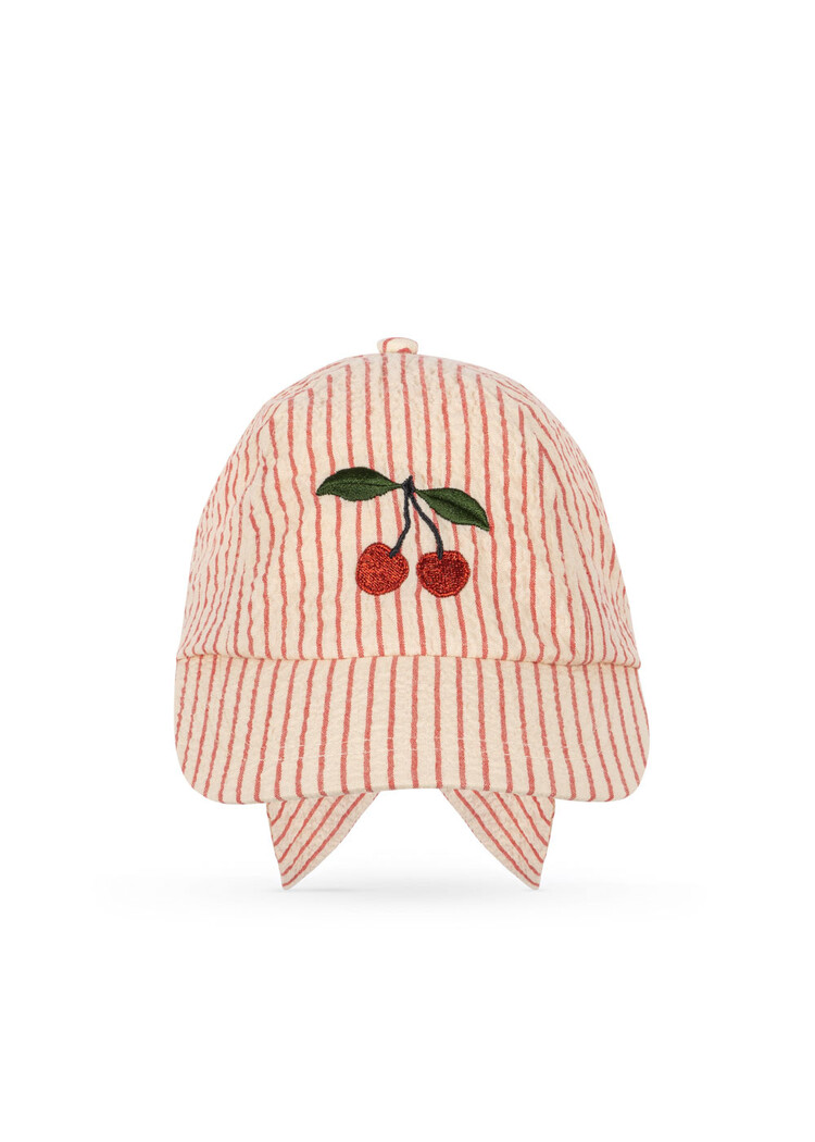Konges Sløjd Ellie Bow Cap - Amour Stripe