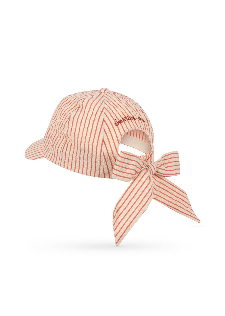 Konges Sløjd Ellie Bow Cap - Amour Stripe