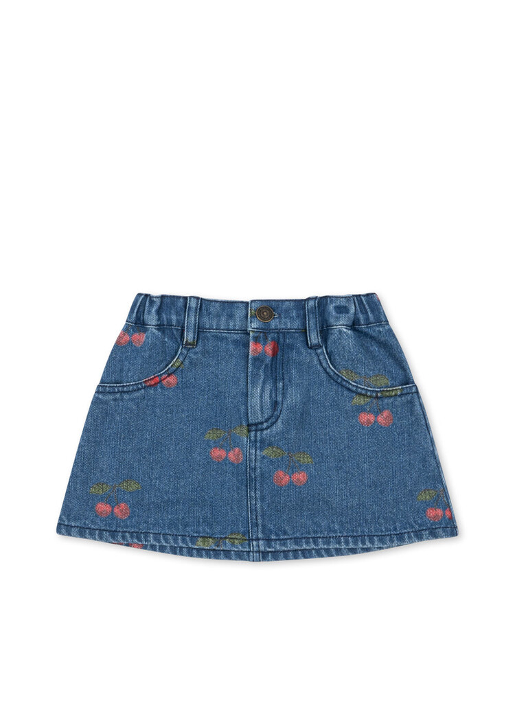 Konges Sløjd Magot Printed Skirt - Ma Grande Cerise Denim
