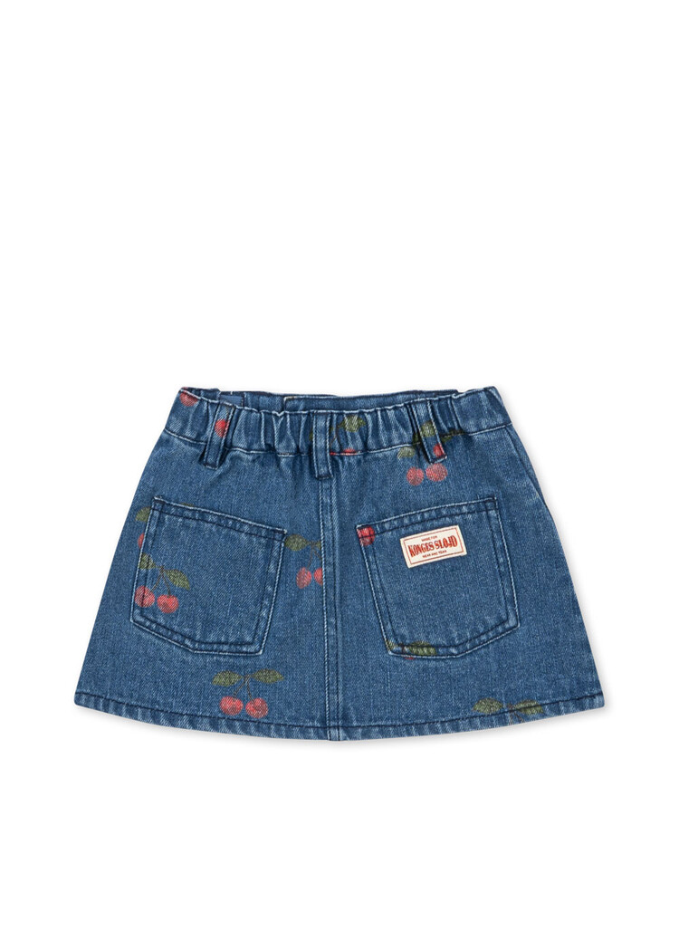 Konges Sløjd Magot Printed Skirt - Ma Grande Cerise Denim