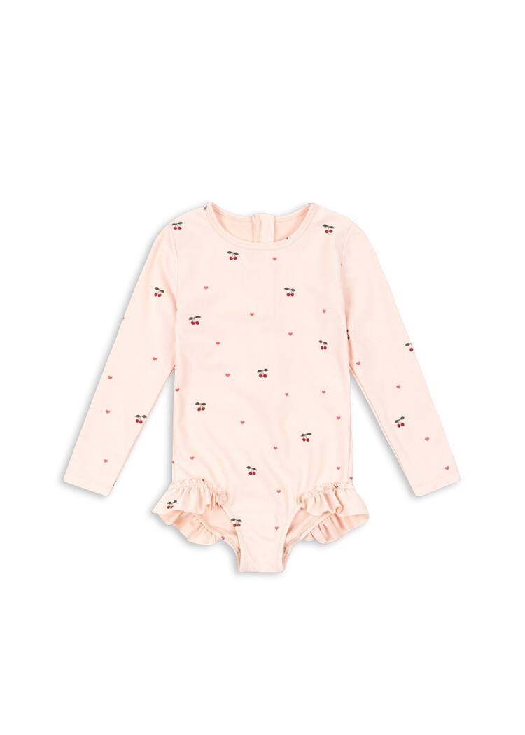 Konges Sløjd Merle LS Swimsuit - Cherry Coeur Rose