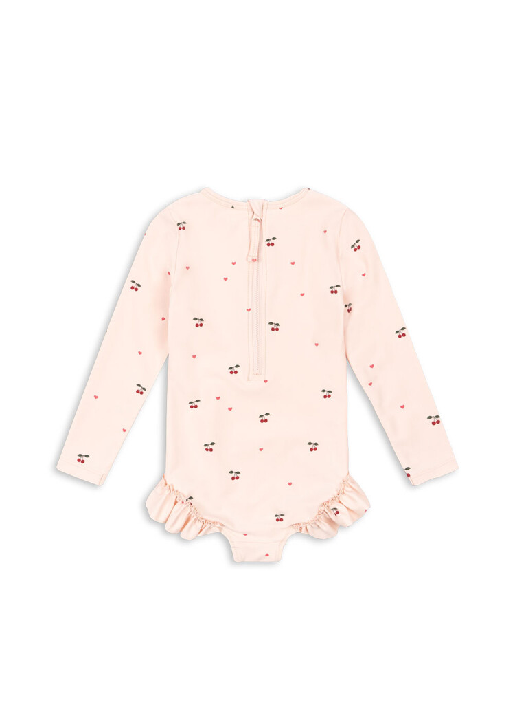 Konges Sløjd Merle LS Swimsuit - Cherry Coeur Rose