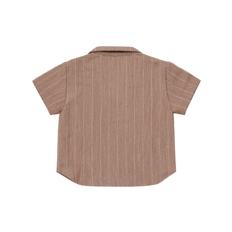 Donsje Amsterdam Lucian Shirt - Milk Chocolate Striped
