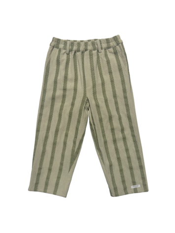 Donsje Amsterdam Mazen Trousers - Light Green/Green Striped