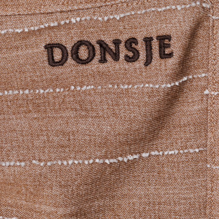 Donsje Amsterdam Dantien Shorts - Milk Chocolate Striped