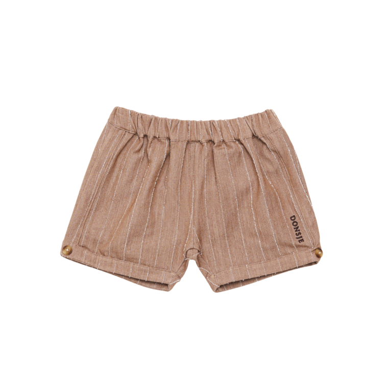 Donsje Amsterdam Dantien Shorts - Milk Chocolate Striped