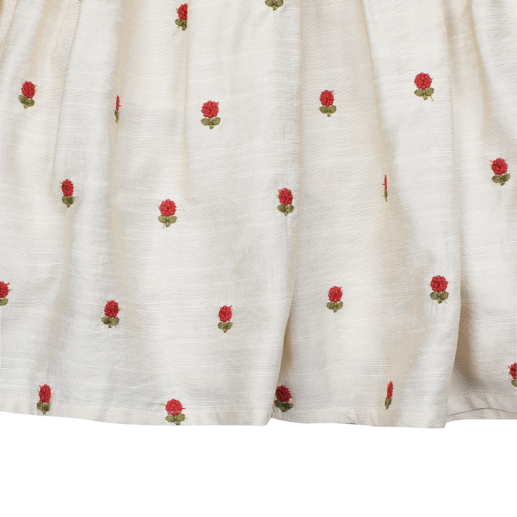 Donsje Amsterdam Camilla Dress Red Roses - Soft Sand