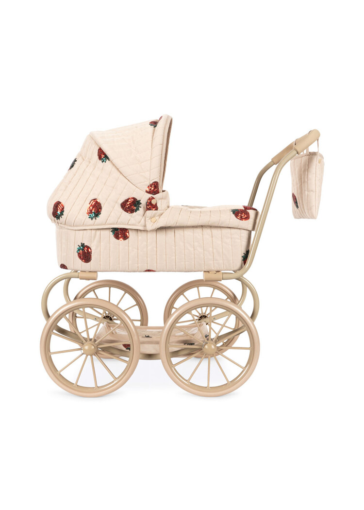 Konges Sløjd Minnie Tulle Doll Pram - Strawberry