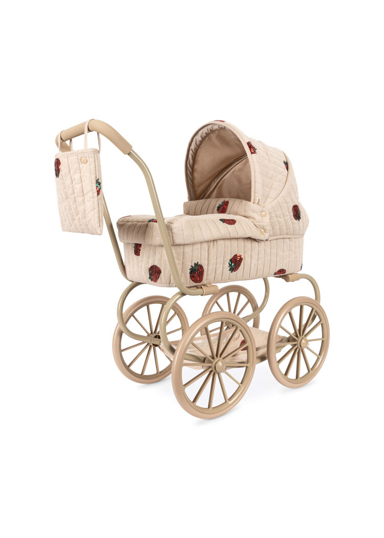 Konges Sløjd Minnie Tulle Doll Pram - Strawberry