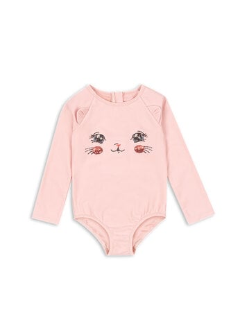 Konges Sløjd Kitty LS Swimsuit - Powder Pink