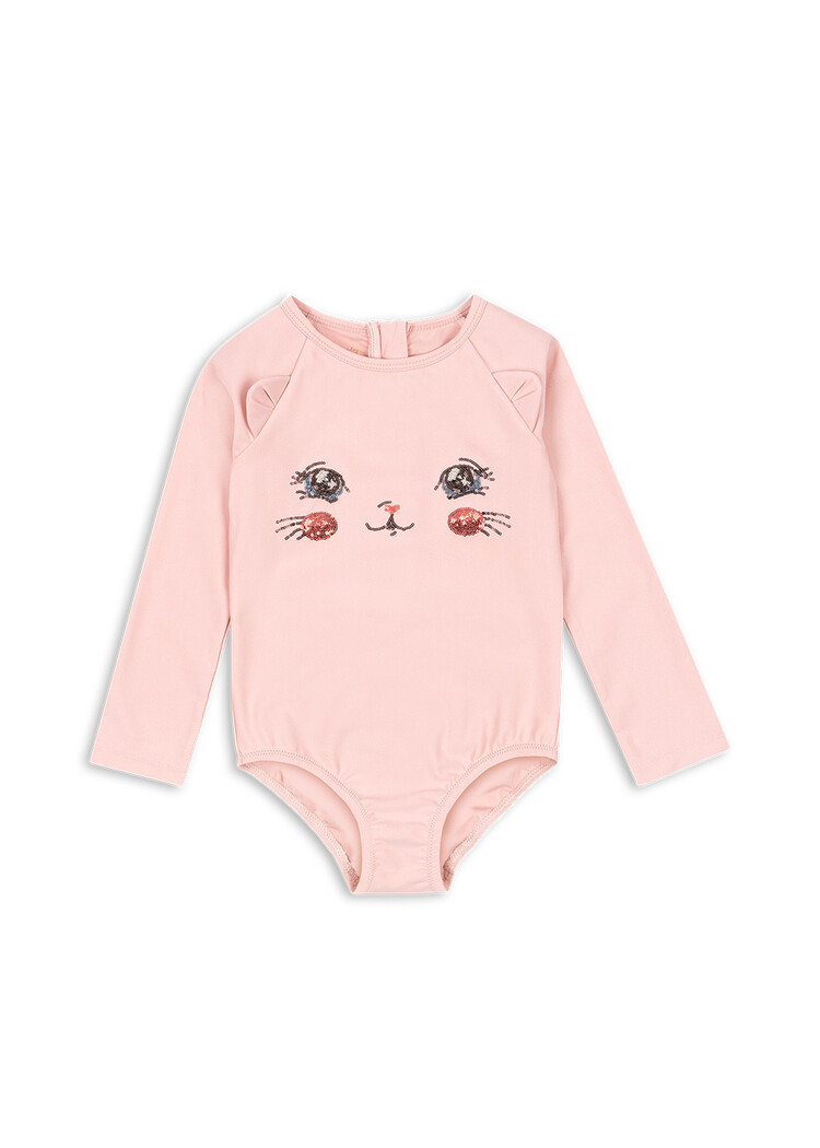 Konges Sløjd Kitty LS Swimsuit - Powder Pink