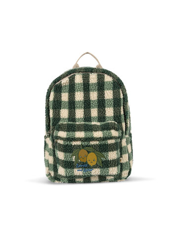 Konges Sløjd Jody Teddy Rugzak - Green Check