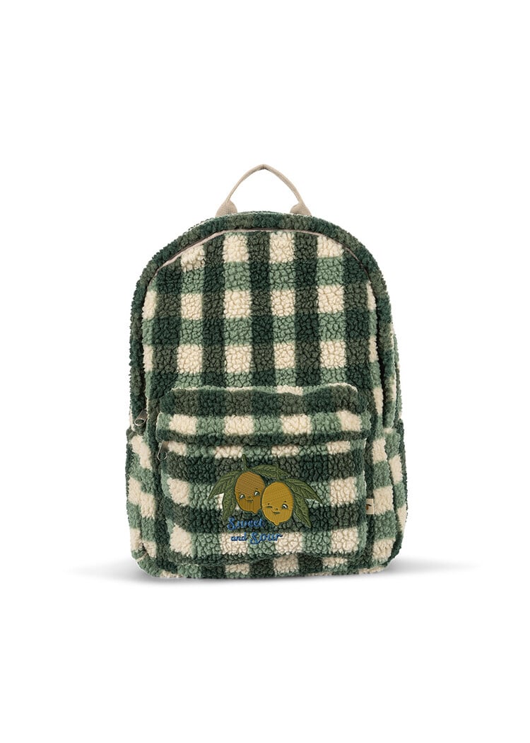 Konges Sløjd Jody Teddy Backpack - Green Check