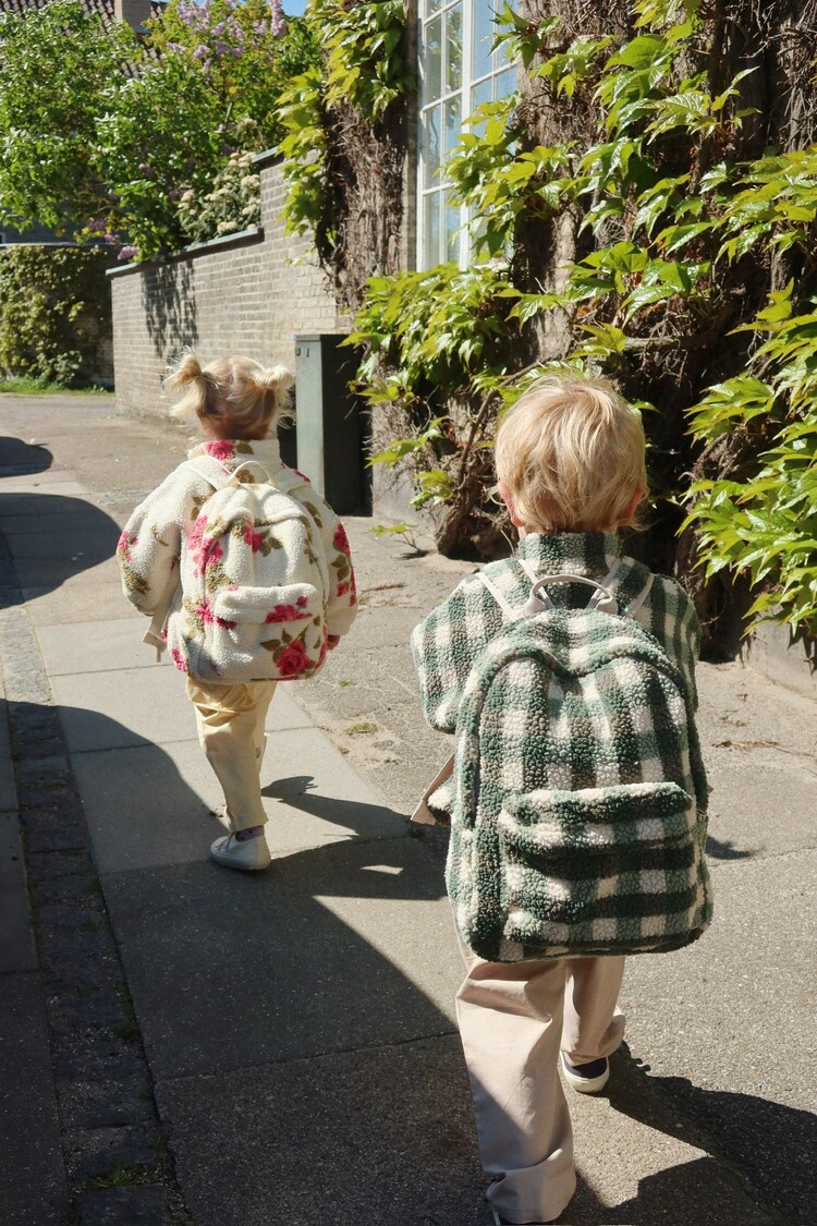 Konges Sløjd Jody Teddy Rugzak - Green Check