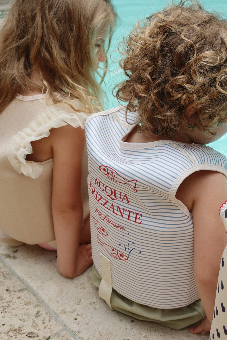 Konges Sløjd Ellis Swim Vest - Stripe Blue