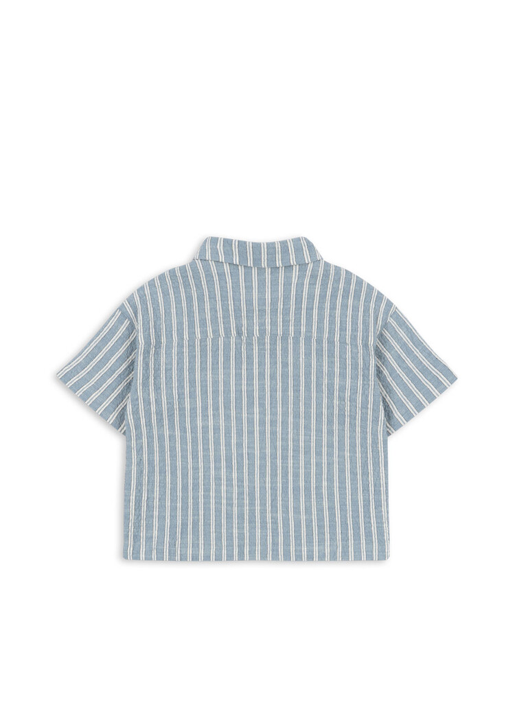 Konges Sløjd Elliot SS Shirt - Trio Bleu Stripe