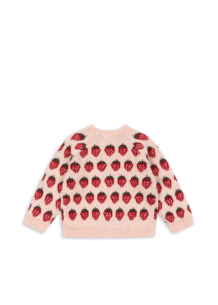 Konges Sløjd Belou Knit Cardigan - Strawberry