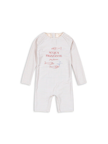 Konges Sløjd Aster Swim Onesie - Stripe Blue