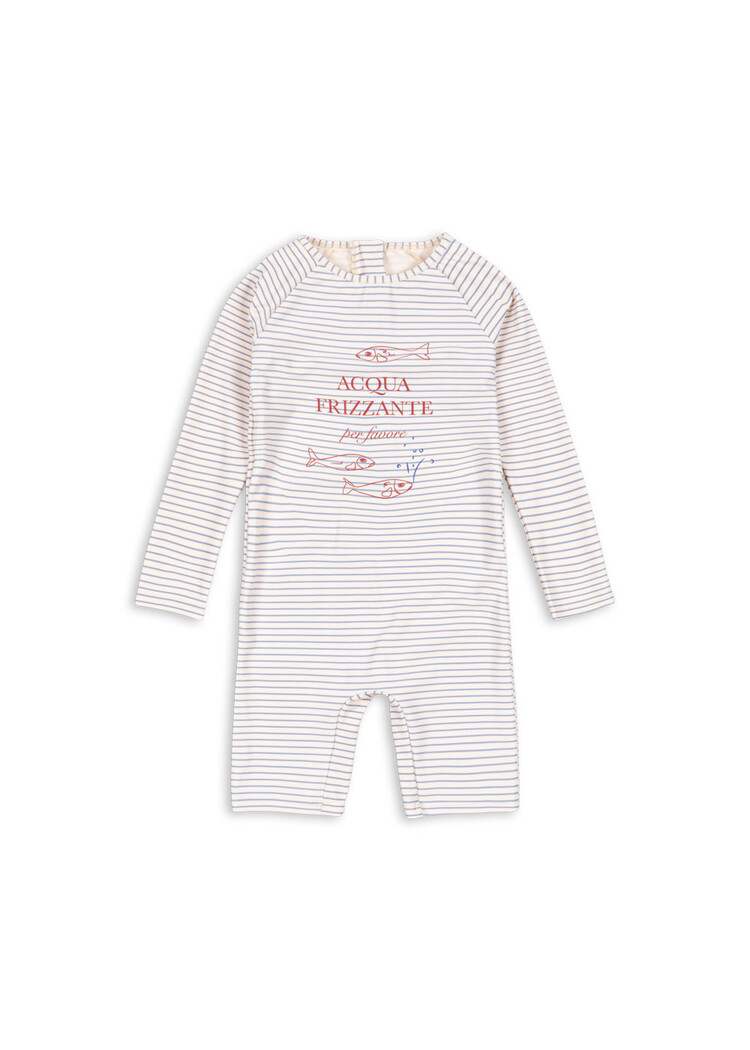 Konges Sløjd Aster Swim Onesie - Stripe Blue