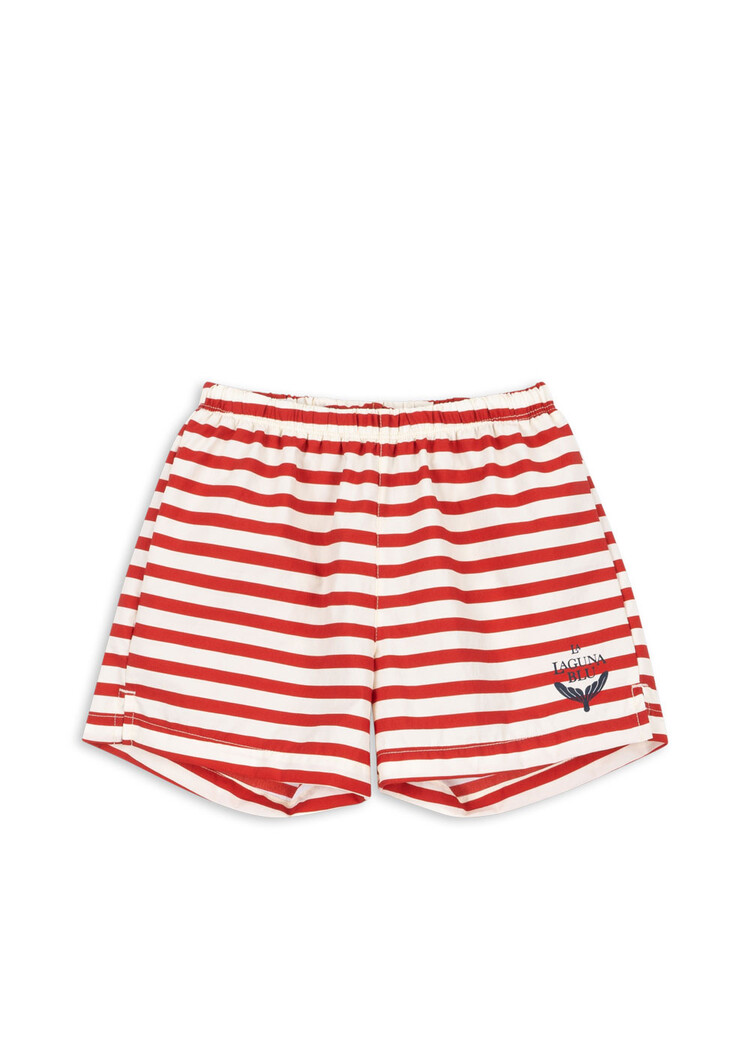 Konges Sløjd Asnou Swim Shorts - Stripe Rouge