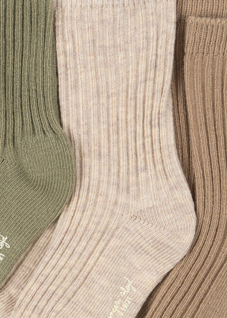 Konges Sløjd 3 Pack Rib Socks - Mix Pack