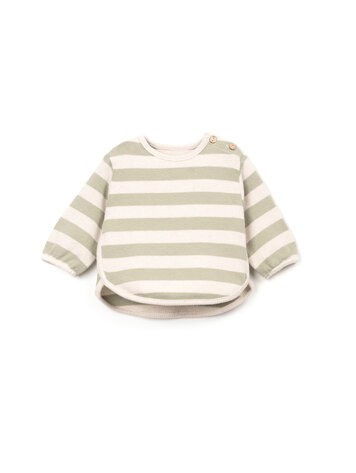 Play Up Striped Jersey Sweater - Bio Resin/Texture