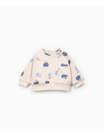 Play Up Printed Jersey Sweater - Bio Resin